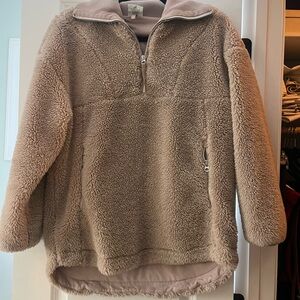 Varley Beige Sherpa Jacket